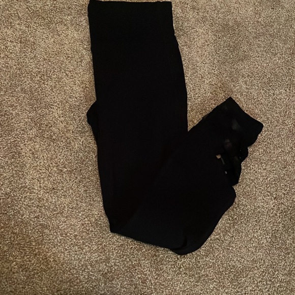Navy Blue Athleta Leggings with Ballarina Bottom - Picture 3 of 4